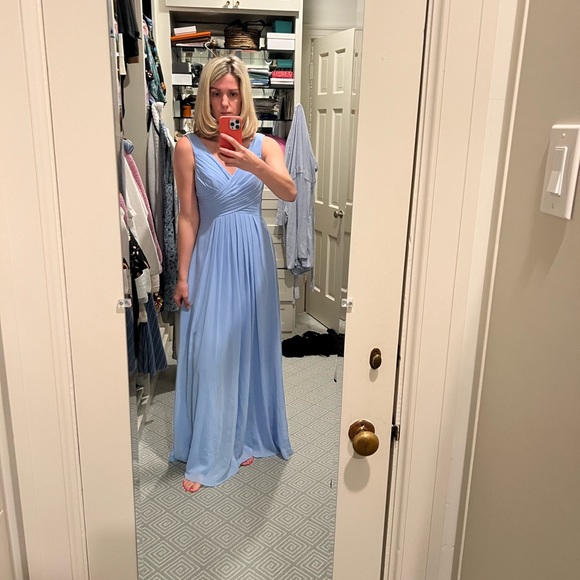 JJs House Dresses Periwinkle Blue Long Bridesmaid Dress Poshmark